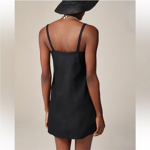 NWT J. CREW Claudia Dress in Linen Size MT - Picture 4 of 10